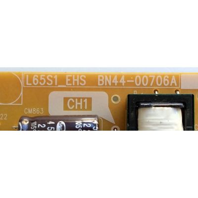 FUENTE DE PODER / SAMSUNG BN44-00706A / L65S1_EHS / BN4400706A / PANEL CY-GH065CSAV1H / MODELOS UN65H6300AFXZA / UN65H6300AFXZA AH01 / UN65H6350AFXZA AH01 - Imagen 4